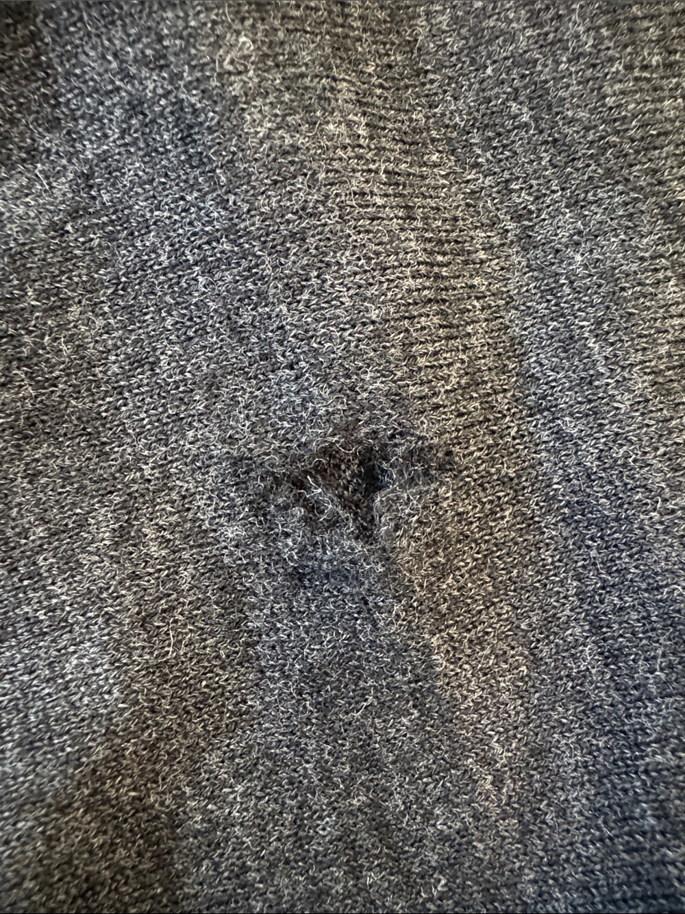 Paul Smith Black Label Charcoal Gray Cardigan with Red Heart Button - Picture 7 of 7